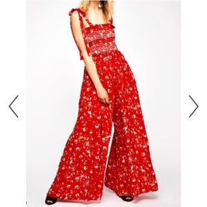 Free people wide leg jumpsuit
